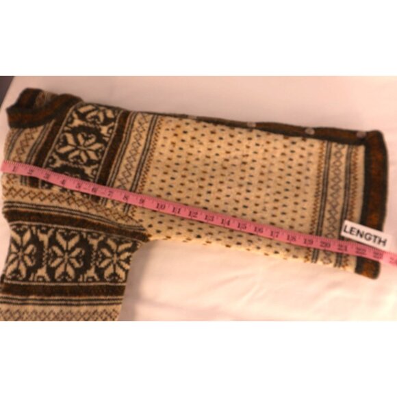 Vintage Womens Italian Wool & Acrylic Cardigan Sweater With Metal Buttons Size M - Picture 11 of 14